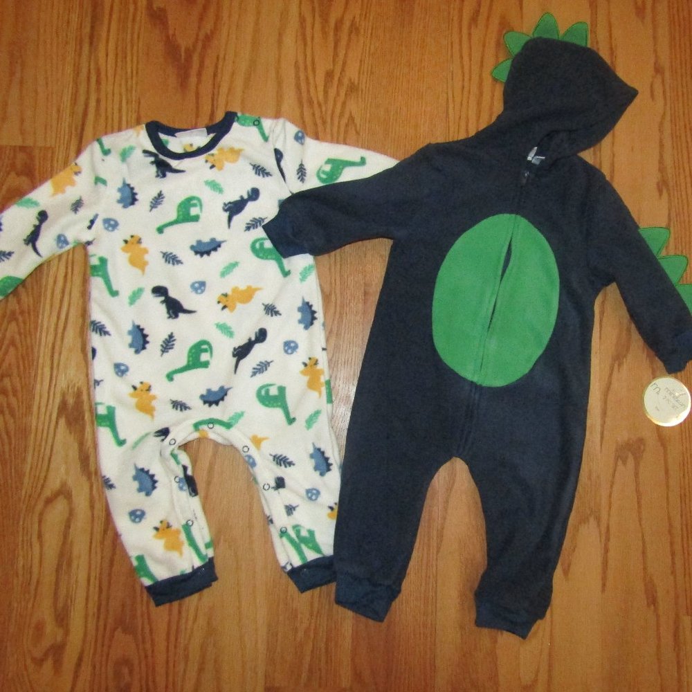Mini Bean 2 piece coveralls dinosaur 12 months